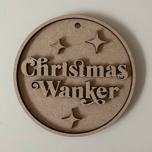 10cm Christmas Wanker Bauble