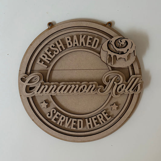20cm Cinnamon Rolls Sign