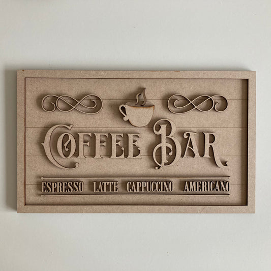30cm Coffee Bar Sign