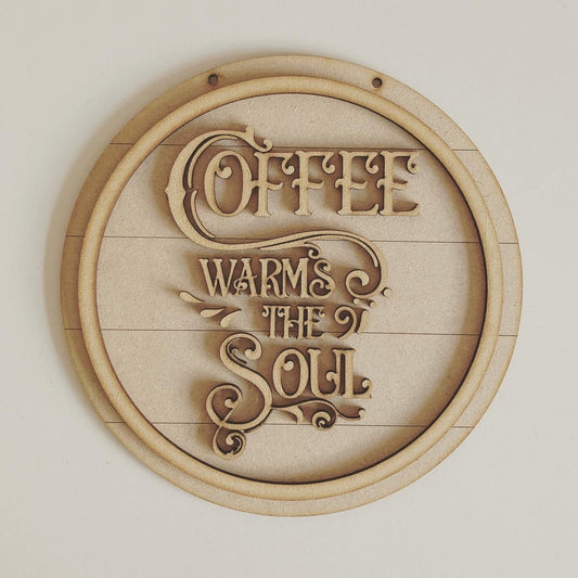 20cm Coffee Wams The Soul Sign