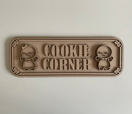30cm Cookie Corner Sign