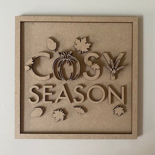 19cm Cosy Season Sign