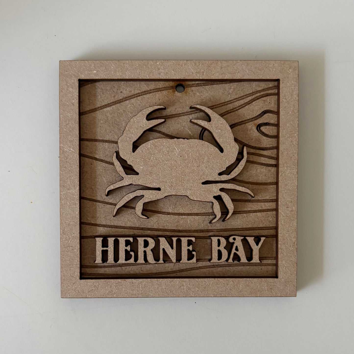 9cm Personalised Crab Mini Frame