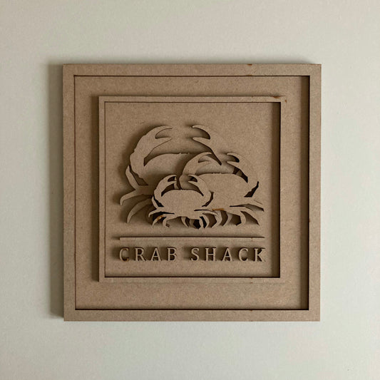 22cm Crab Shack Sign