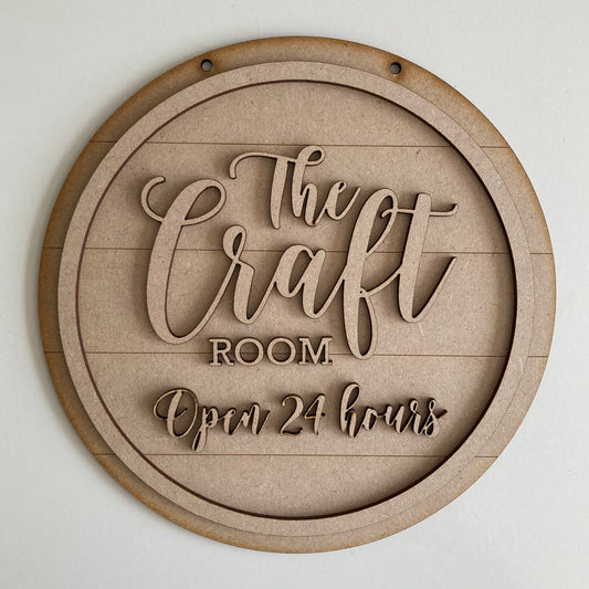 20cm Craft Room Sign