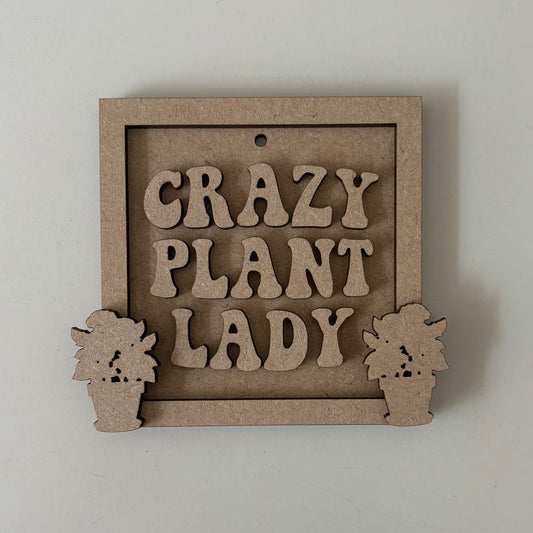 9cm Crazy Plant Lady Mini Frame
