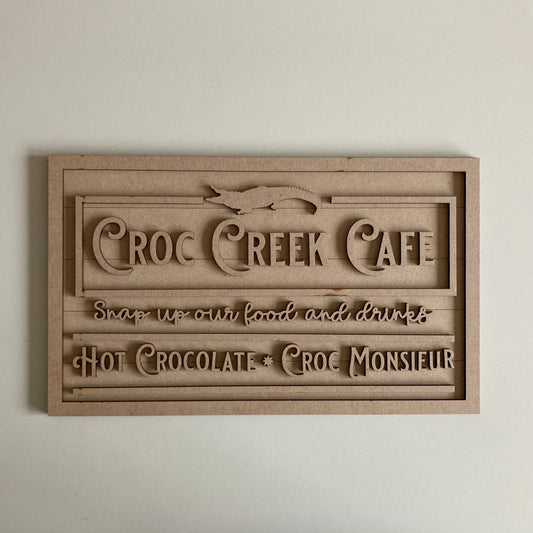 30cm Croc Creek Cafe