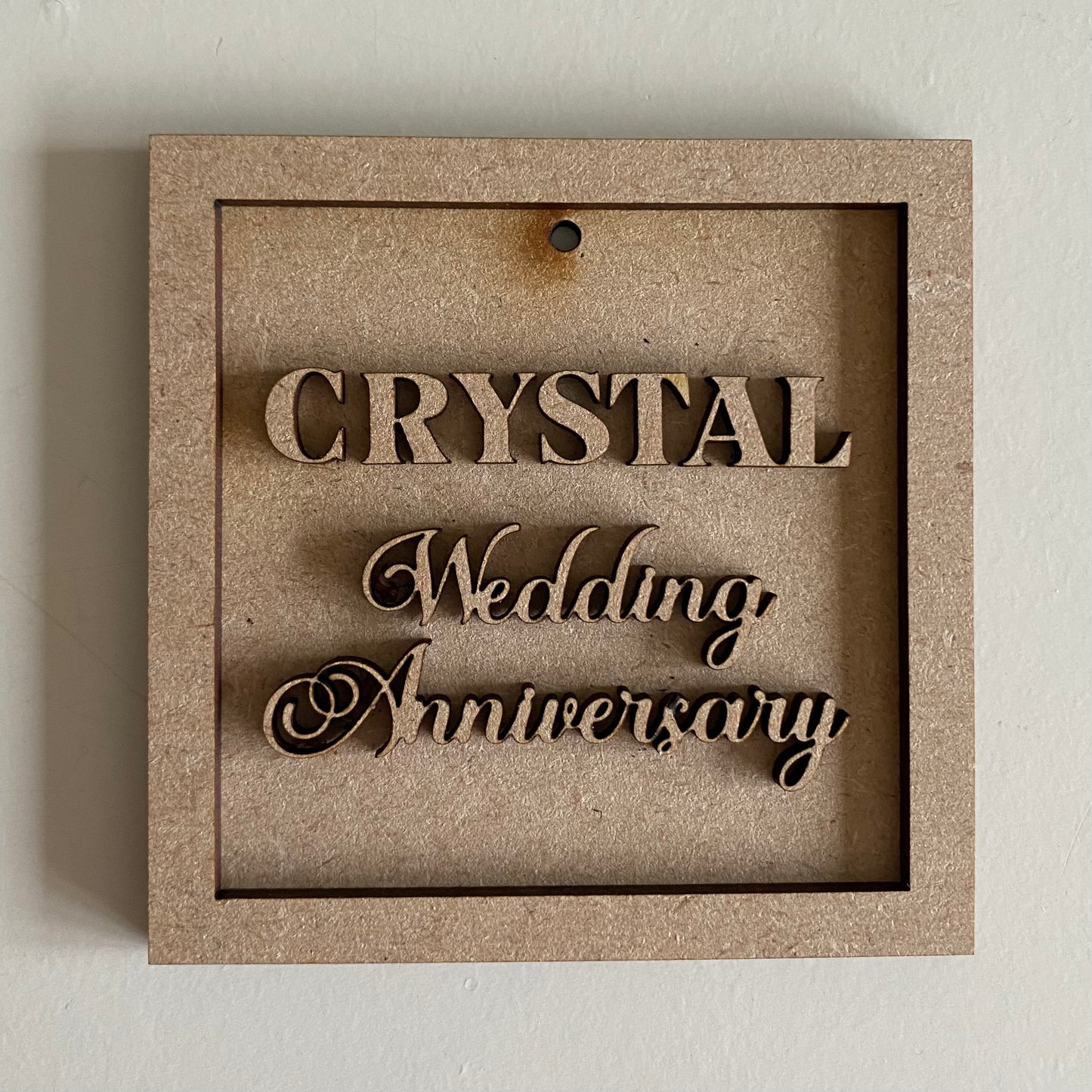 Crystal Wedding Anniversary Mini Frame