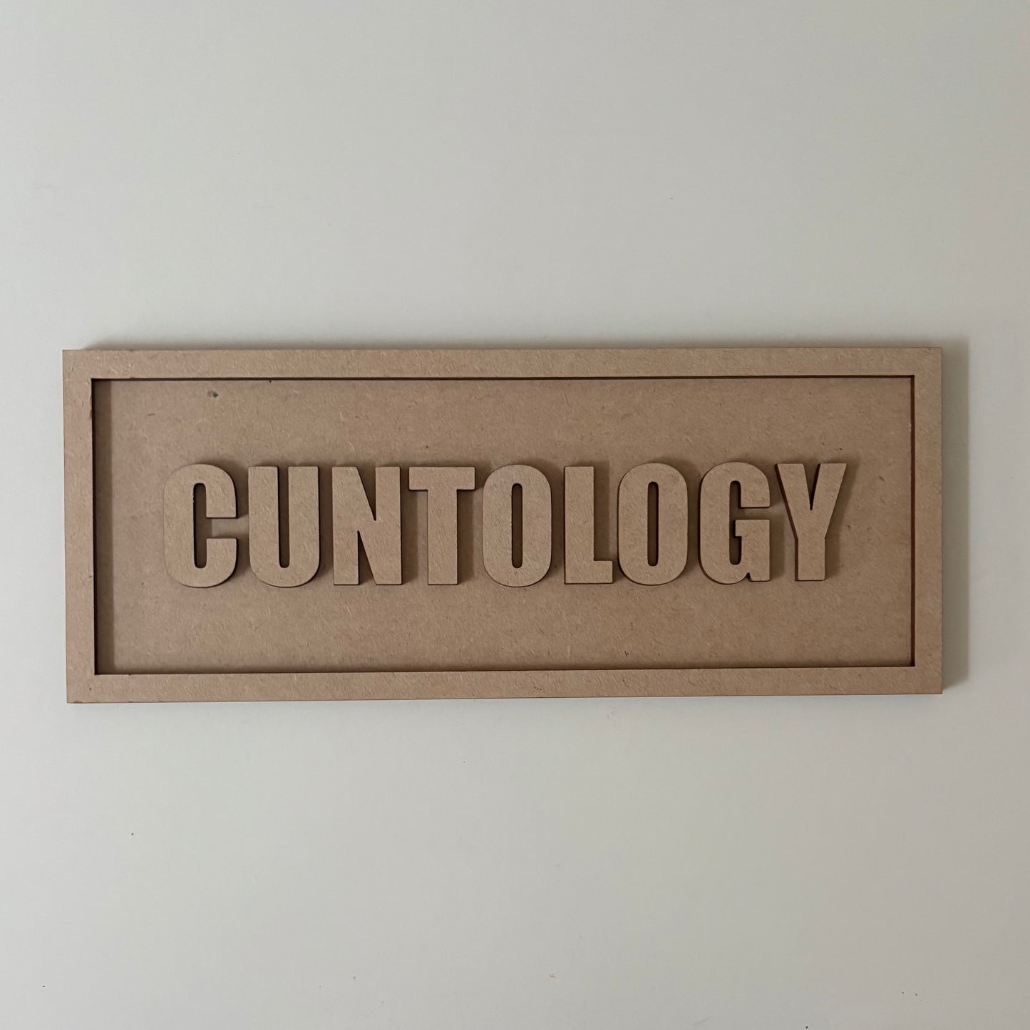 30cm Cuntology Sign