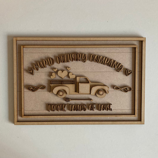 30cm Cupid Delivery Company Sign