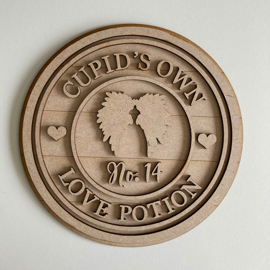 20cm Cupid's Own Love Potion Sign