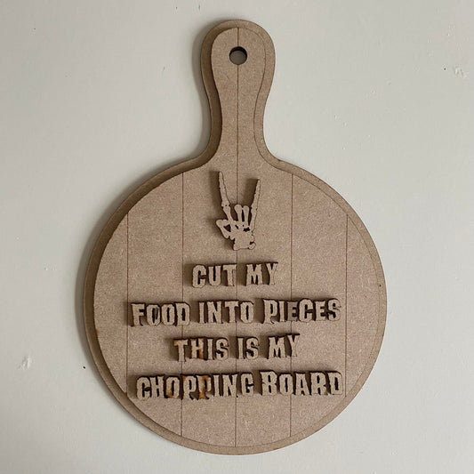 30cm Cut My Food Into Pieces Chopping Board