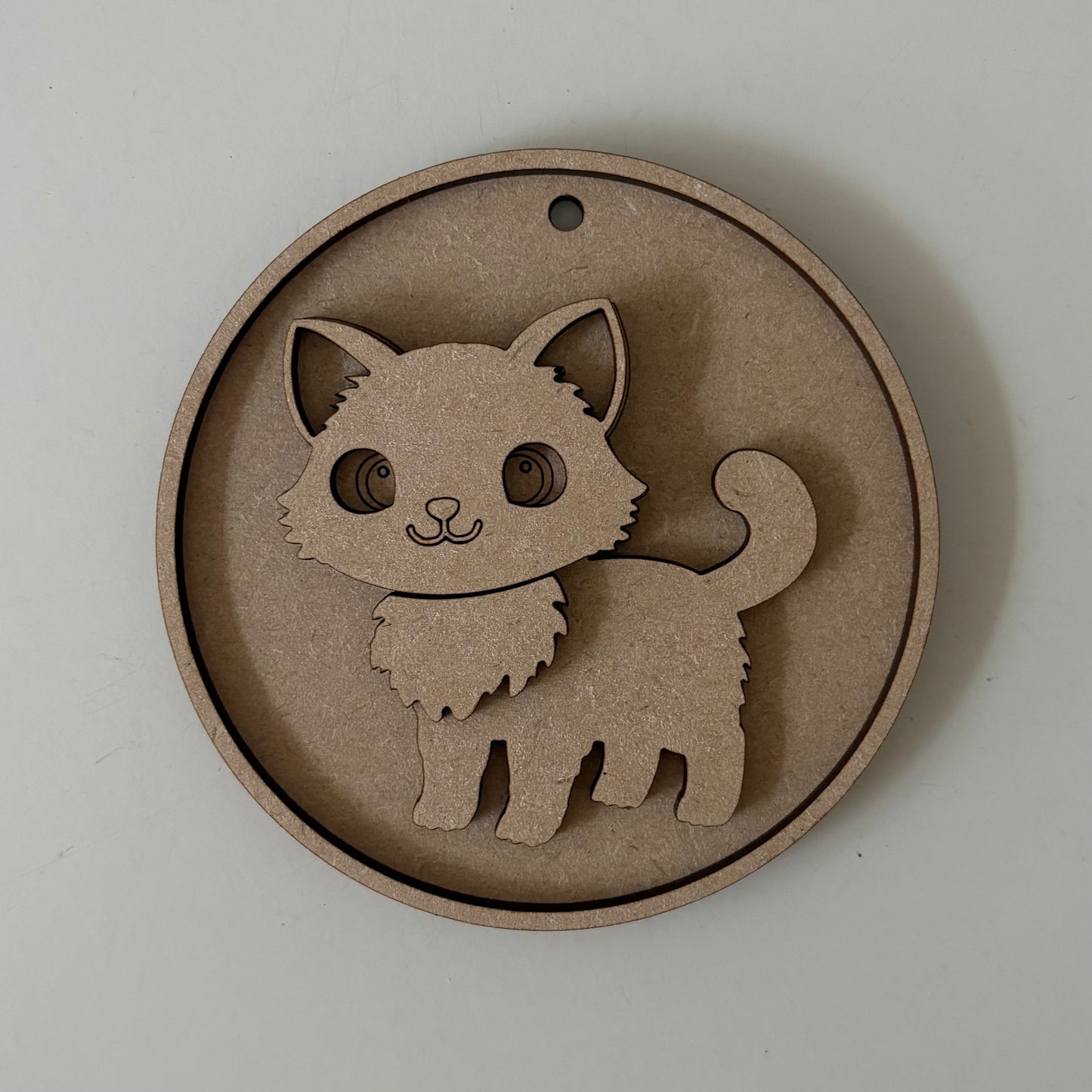 10cm Cat Round Bauble