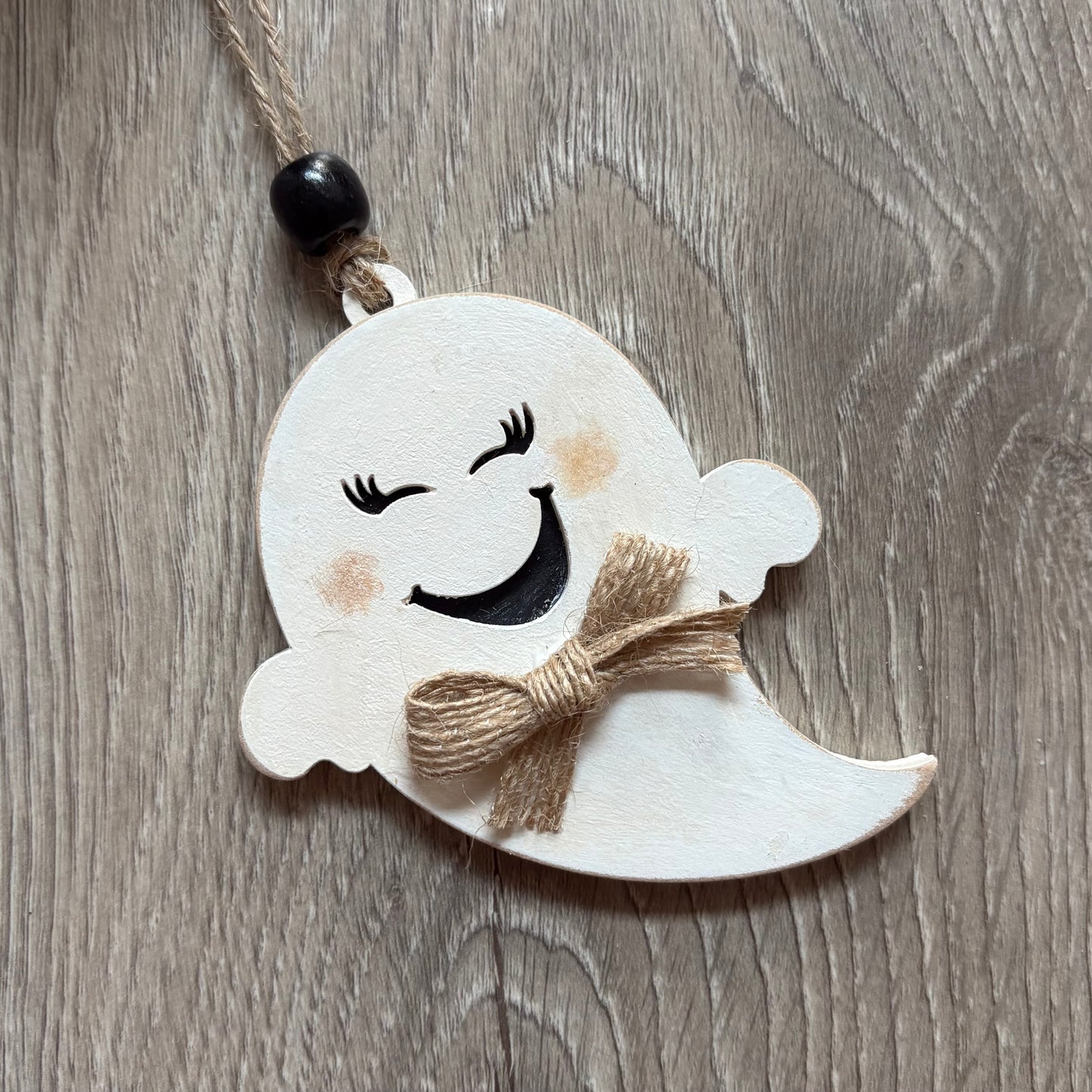 9.5cm Hand Painted Cute Ghost Decoration