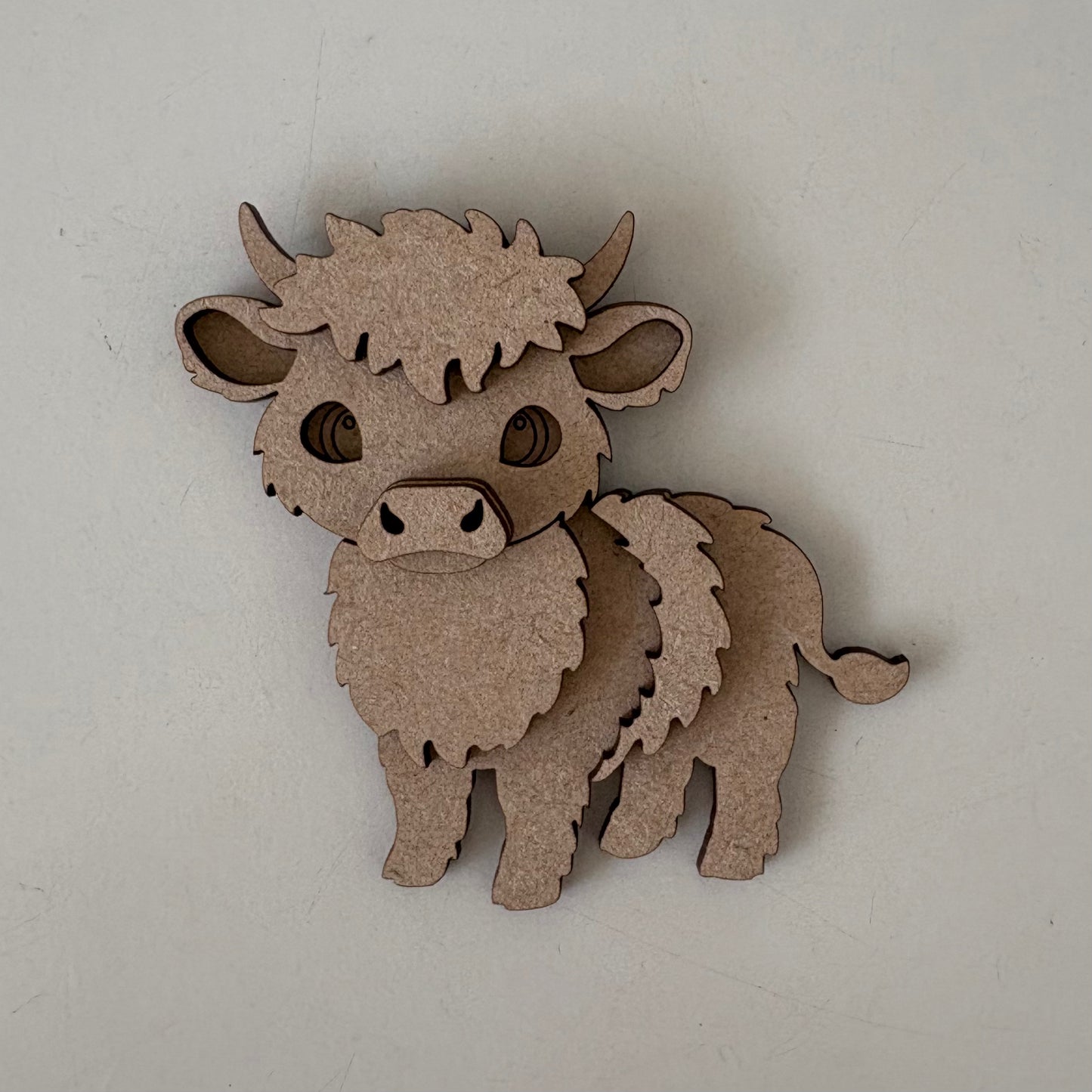 8cm Highland Cow Decoration
