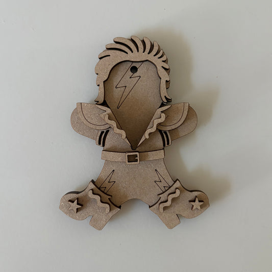 10cm Rockstar Gingerbread Character