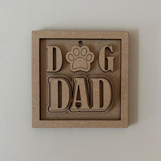 9cm Dog Dad Mini Frame