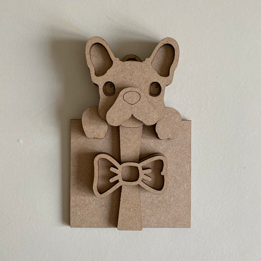 15cm Dog In A Present Decoration