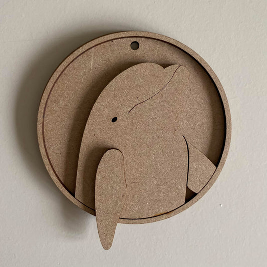 10cm Dolphin Round Bauble