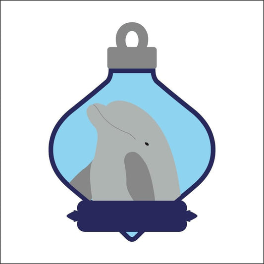 14.5cm Dolphin Fancy Bauble