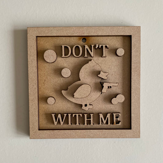 9cm Don't Duck With Me Mini Frame