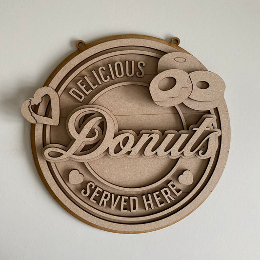 20cm Donuts Sign