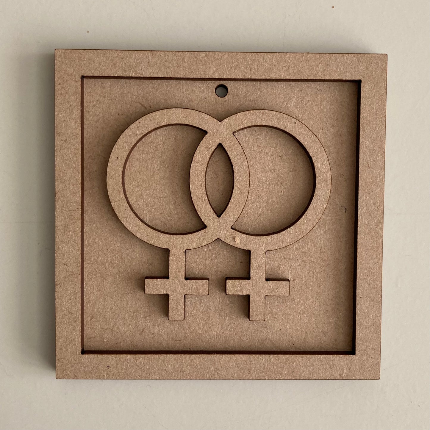 9cm Double Venus Symbol Mini Frame