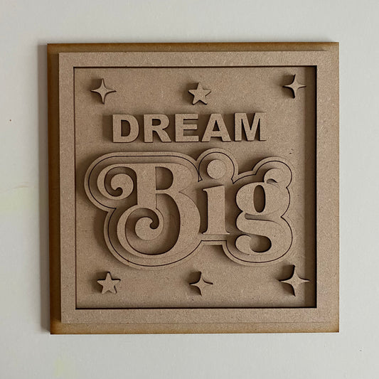 19cm Dream Big Sign