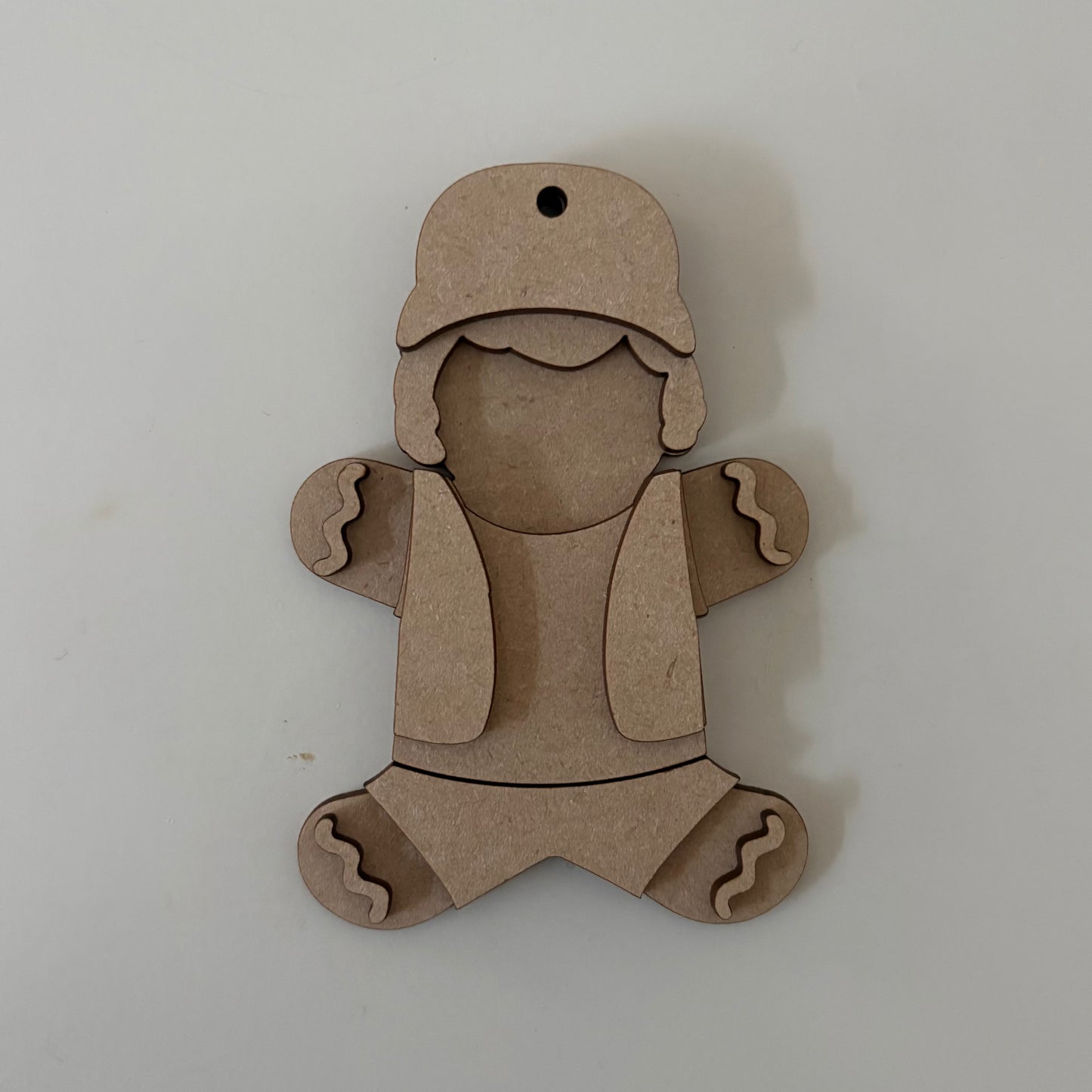 10cm 80s School Boy With Cap Gingerbread Character