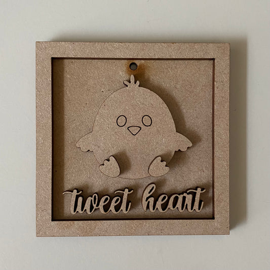 9cm Tweet Heart Mini Frame