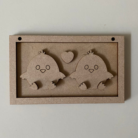 13cm Easter Chicks Mini Frame
