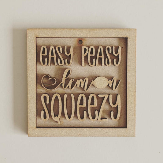 9cm Easy Peasy Lemon Squeezy Mini Frame