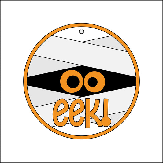 10cm EEK Mummy Round Bauble