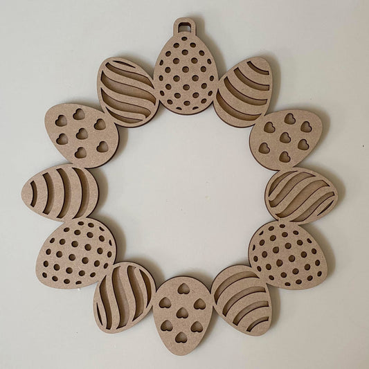 20cm Egg Wreath