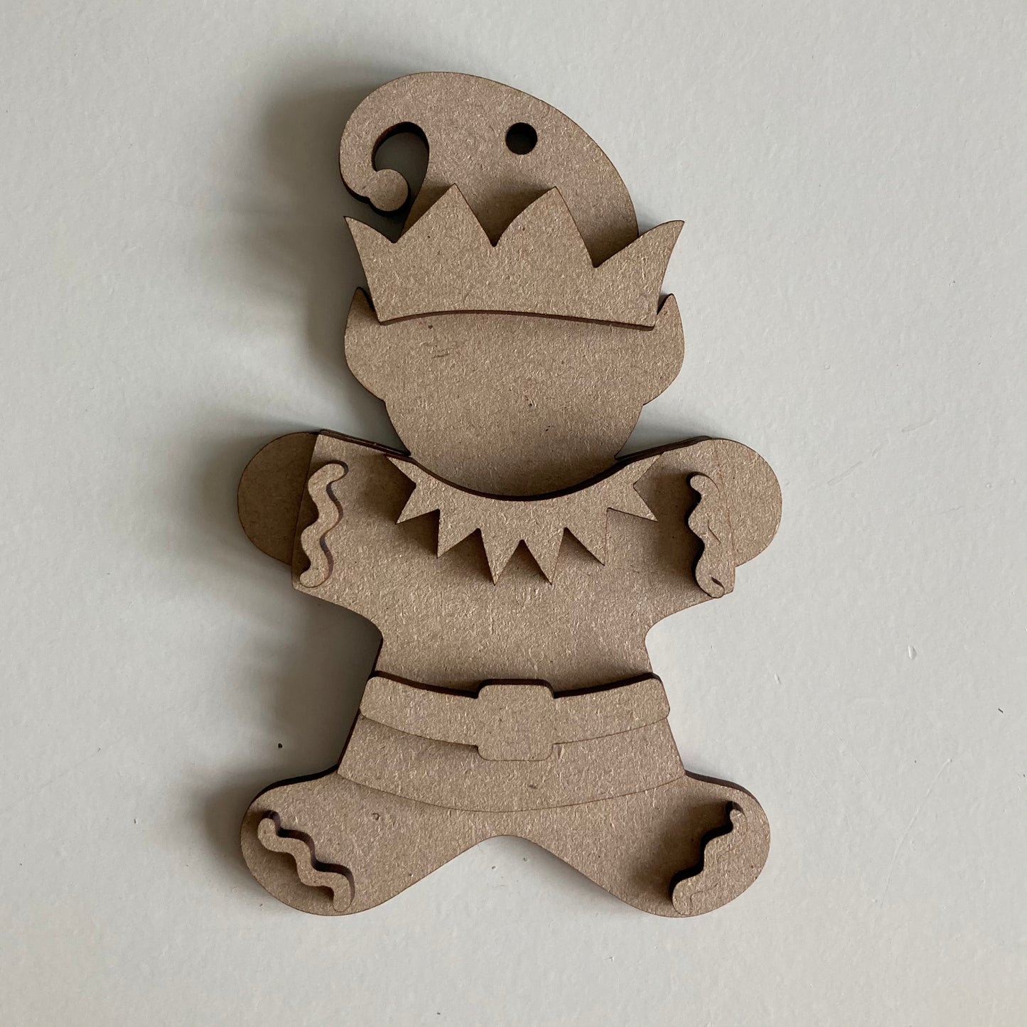 10cm Traditional Elf Gingerbread Character