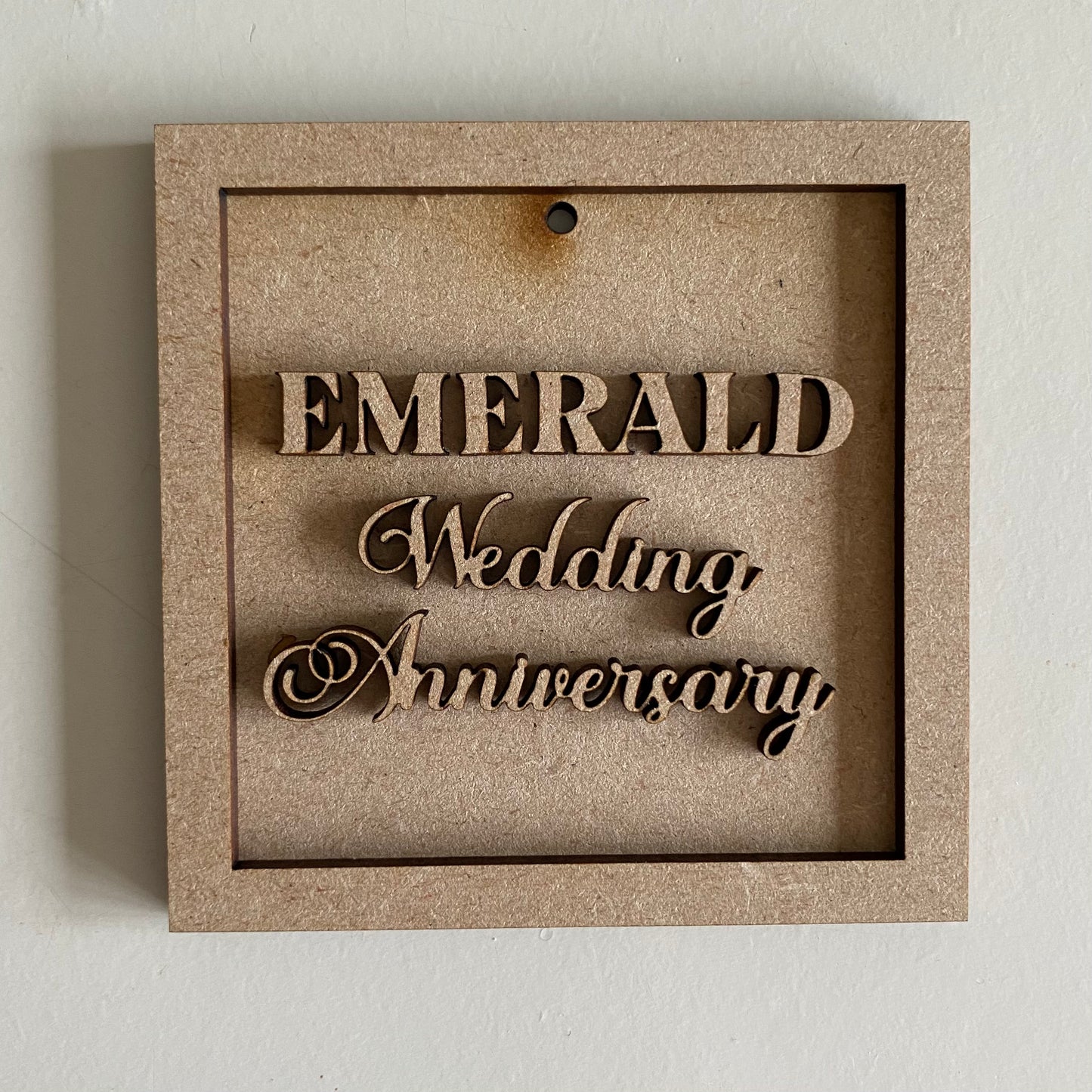 Emerald Wedding Anniversary Mini Frame
