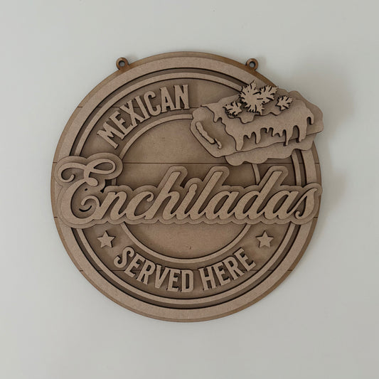 20cm Enchiladas Sign