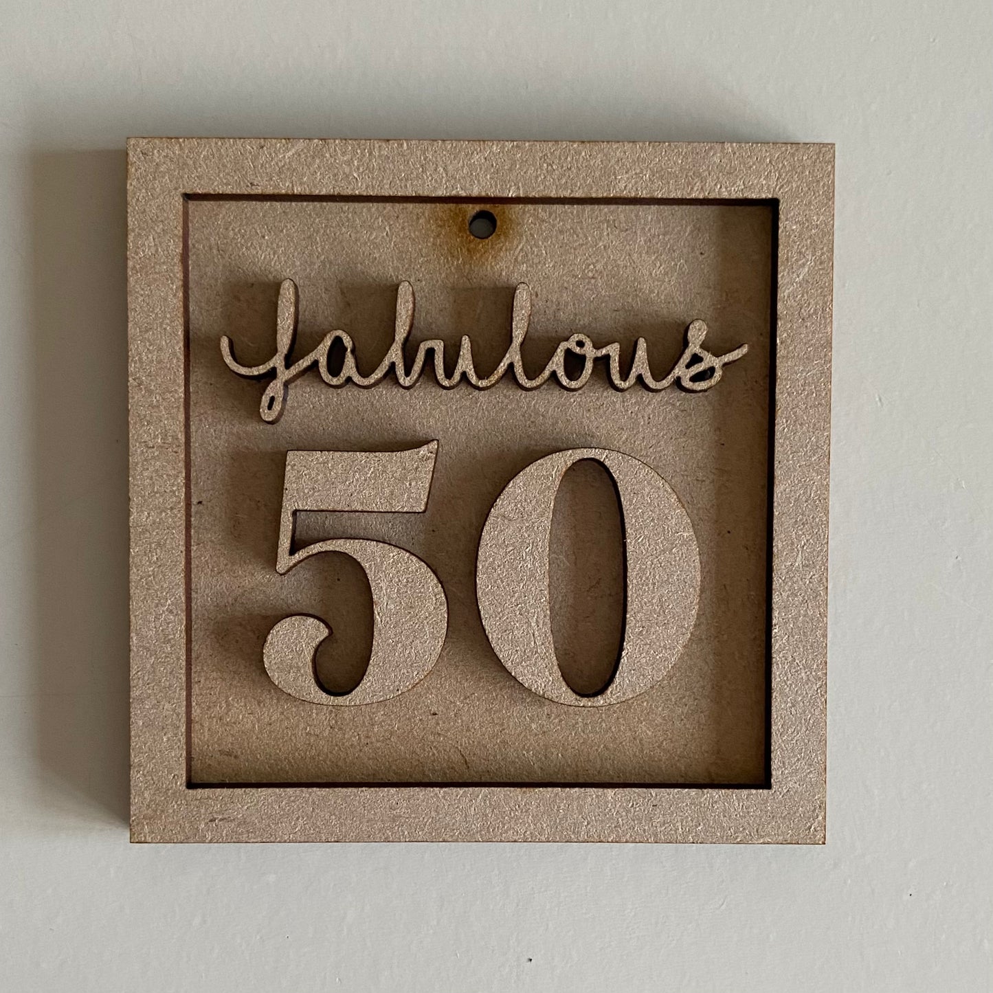 9cm Fabulous 50 Milestone Mini Frame