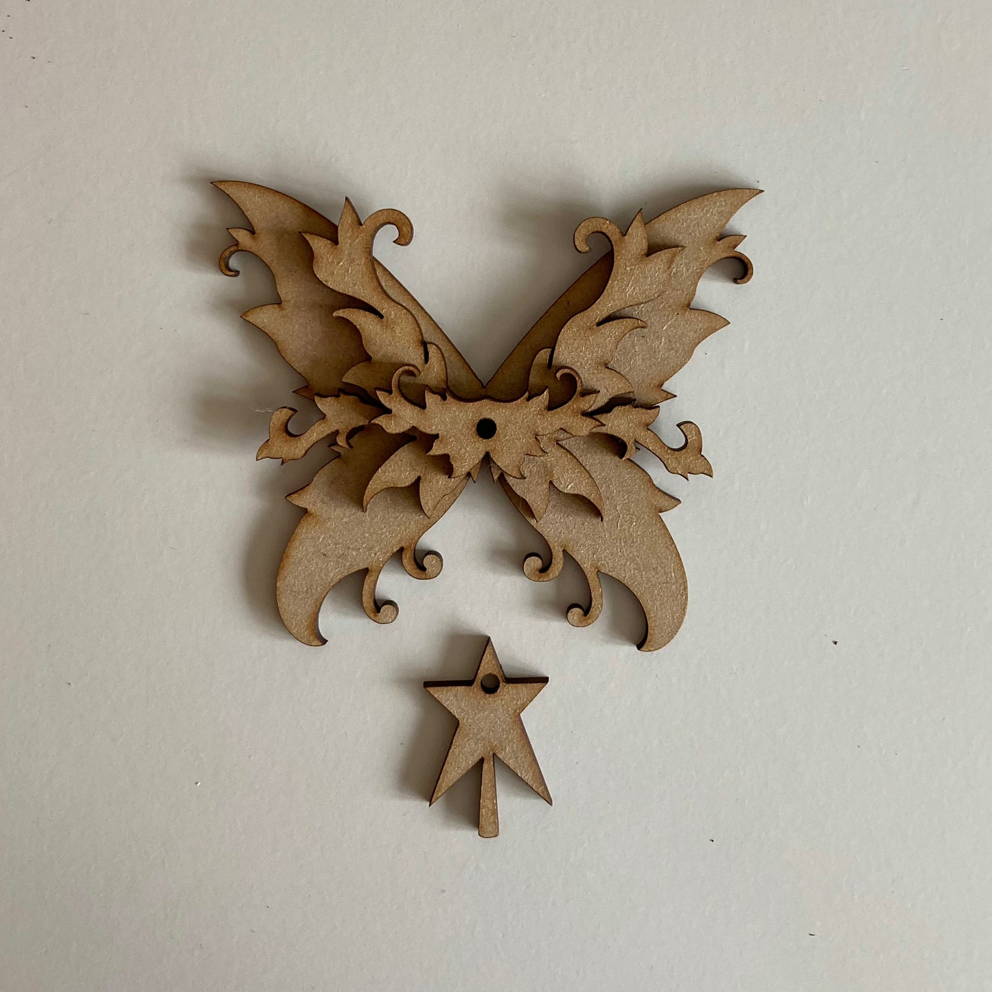 10.5cm Fairy Wings Dangly Decoration