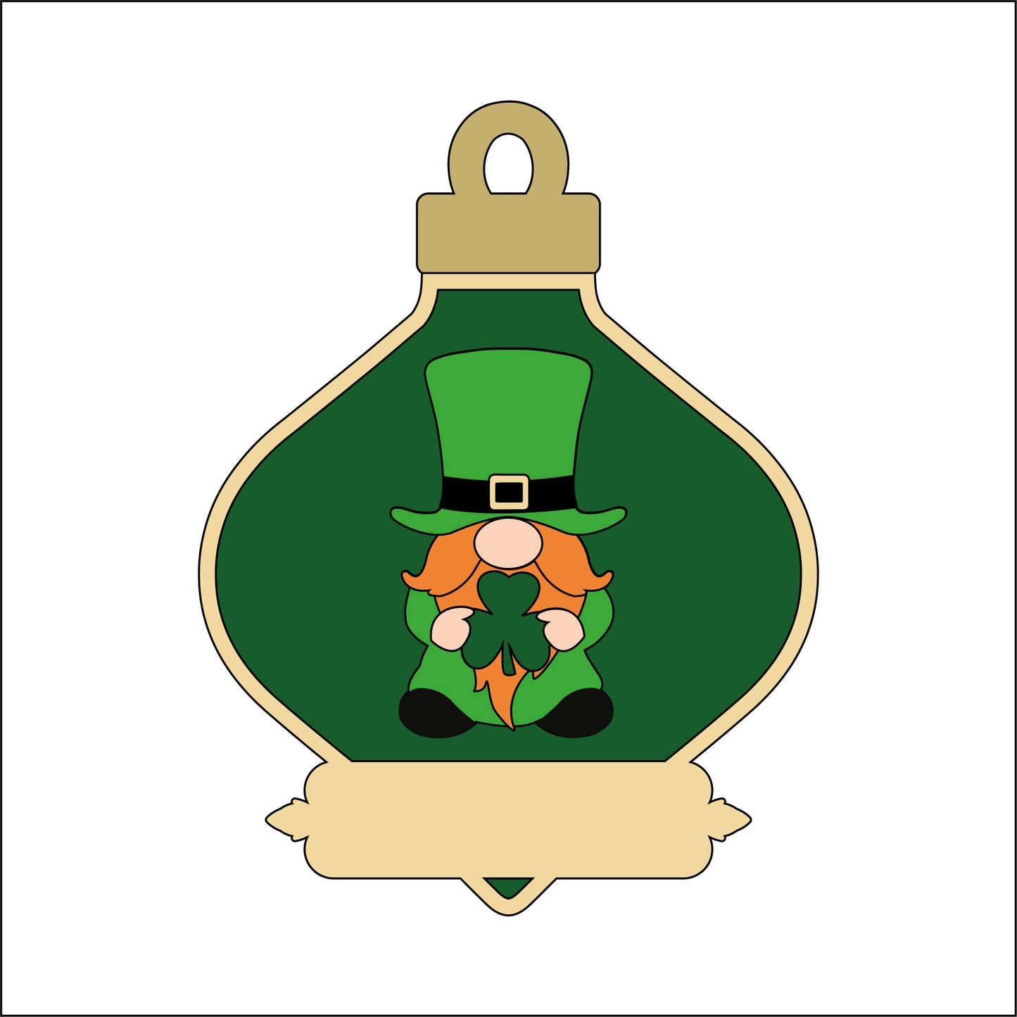 14.5cm Fancy Leprechaun Gonk Bauble
