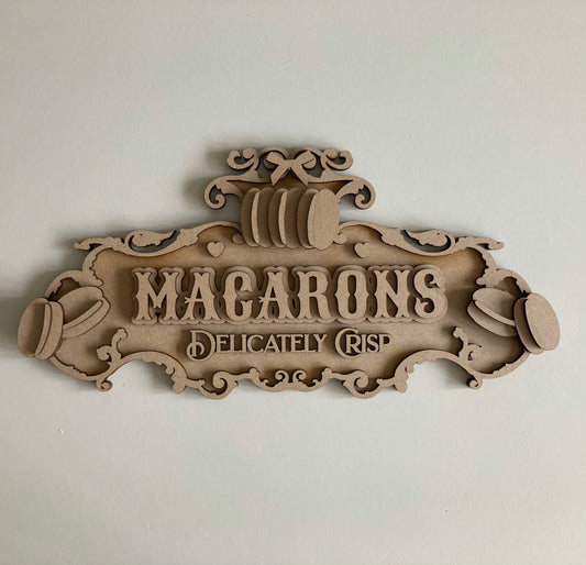 30cm Fancy Macarons Sign