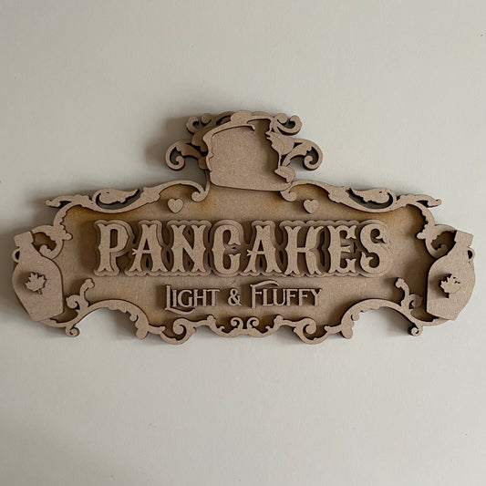 30cm Fancy Pancakes Sign