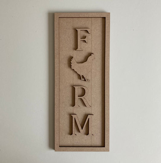 30cm Farm - Chicken Sign
