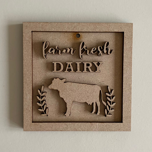 9cm Farm Fresh Dairy Mini Frame