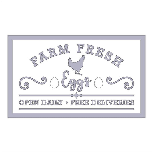 30cm Farm Fresh Eggs Sign