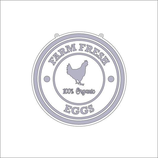 20cm Farm Fresh Eggs Sign