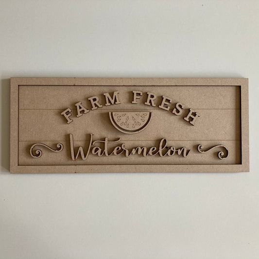 30cm Farm Fresh Watermelons Sign