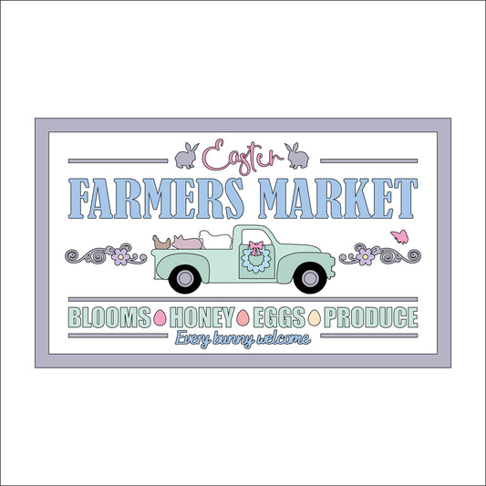 30cm Farmers Market Sign