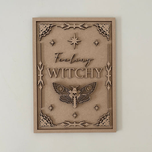 25cm Feeling Witchy Sign