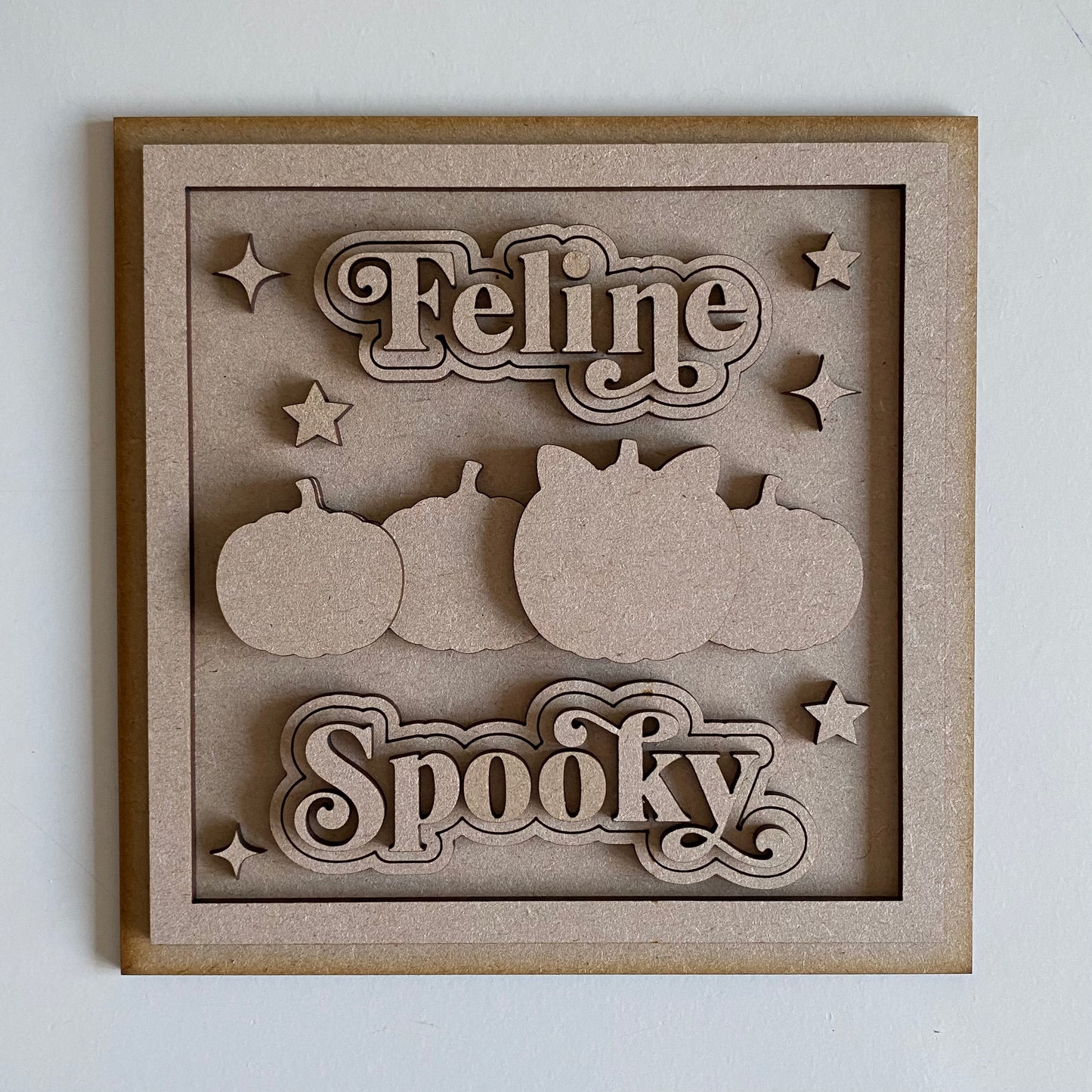 19cm Feline Spooky Sign